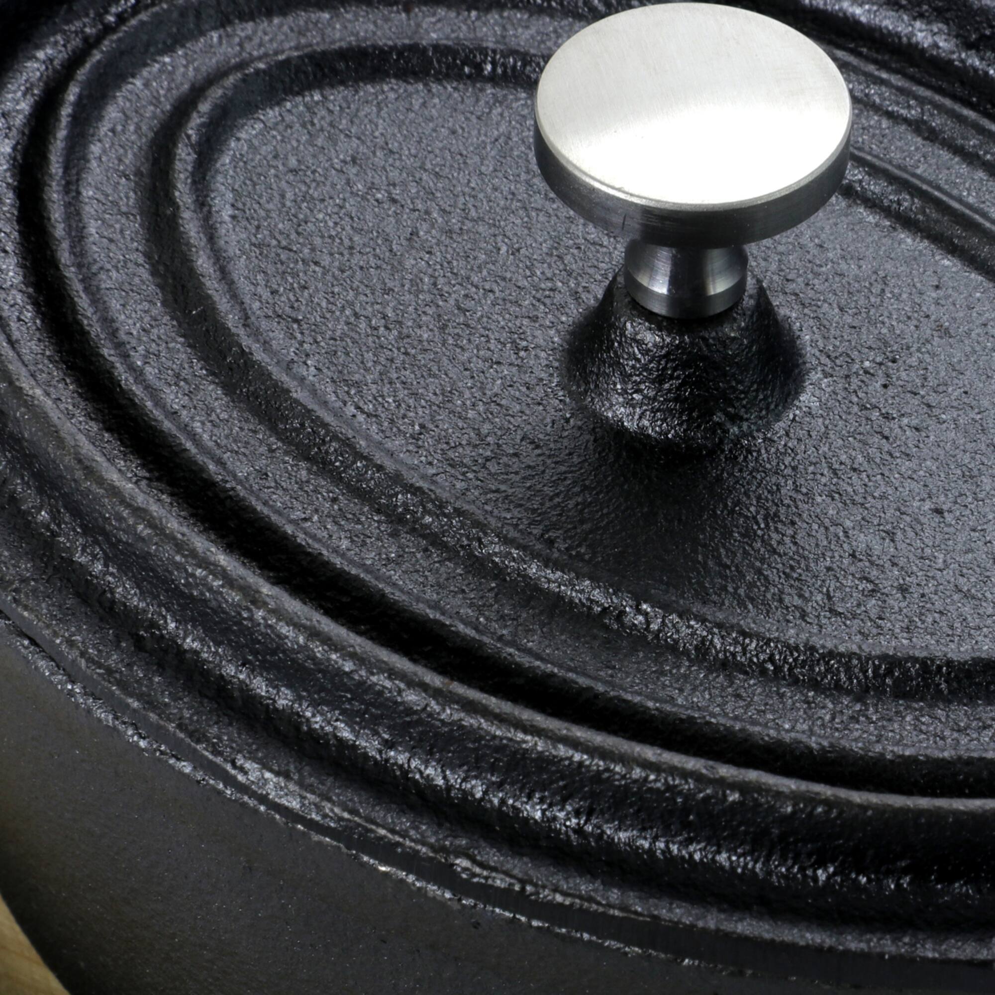 Gibson Home® Campton 0.35qt. Oval Cast Iron Dutch Oven with Base